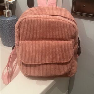 New Pink Corduroy Women's/Childs small Bag measures 7x7x3